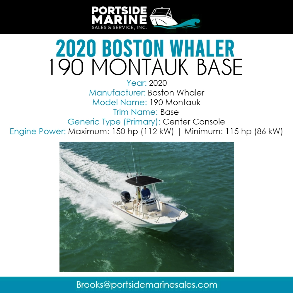 The 190 Montauk® elevates the beloved classic with new features and enhancements sure to win hearts for generations.
-
Learn more: portsidemarinesales.com/inventory/v1/C…

#portsidemarinesales #cicero #bostonwhaler #boat #monteryboats #mercury #g3boats #suncatcher #yamaha #boatservice #boating
