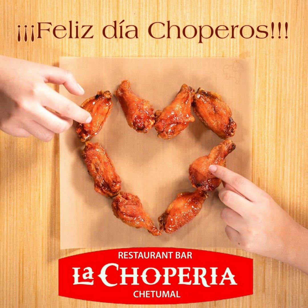 LaChoperiaChe's tweet photo. Feliz día Choperos, ven a disfrutar en este día con quién más quieran. Recuerden que la choperia pone sus alitas al 2x1 para conmemorar el amor y la amistad 😍😍😍🍗🌶🎶🍻💓💖👫👬👭No te lo pierdas,  #ViveElMomentoChope y pásala en grande en la #Choperia #Chetumal.  Te esperamos https://t.co/yuGUYeKnAq
