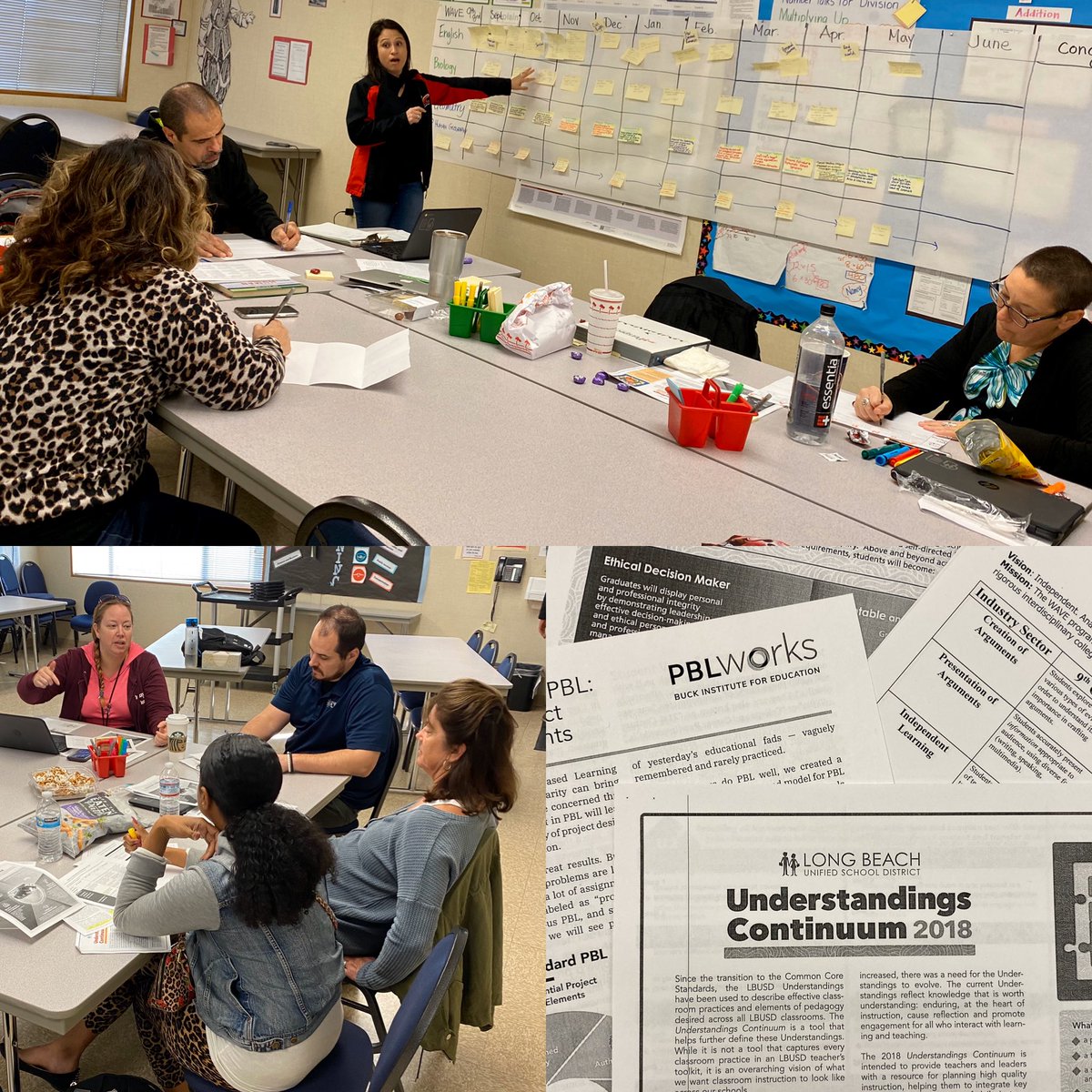 renee_shipman's tweet image. WHS 9th grade Tech and WAVE teams sharing their curriculum and learning from each other to build understanding of common skills. I can feel the❤️of learning in the room at this MIC training. #proudtobelbusd #gdtbab #techusout