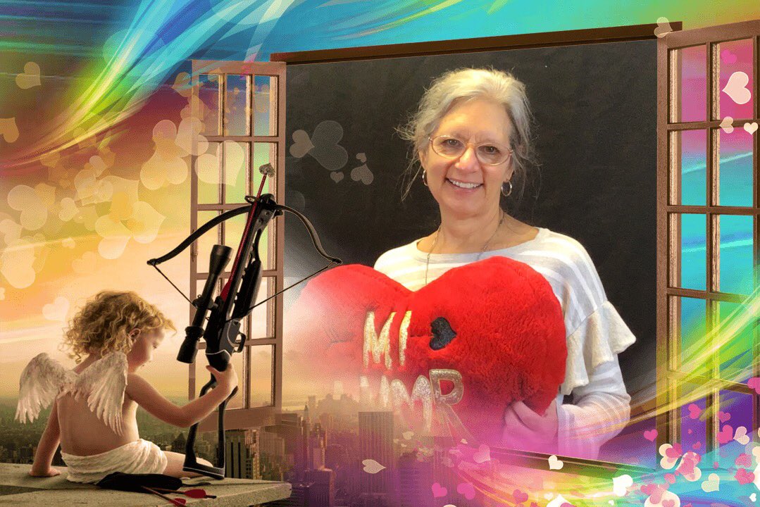 NHSLibrary1's tweet image. Valentine Photo Booth went well