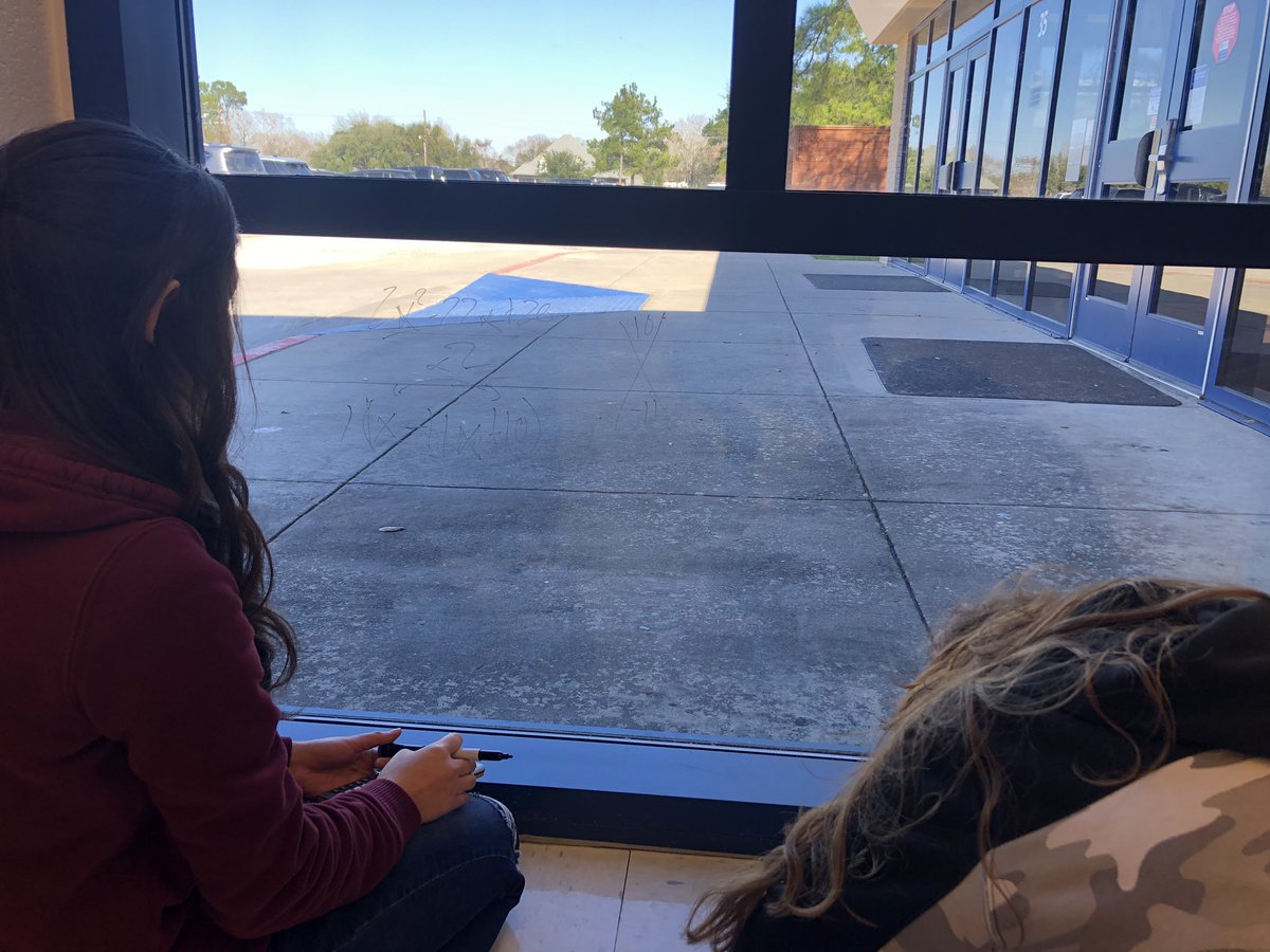 jenmillner's tweet image. We needed more collaboration space...so we went to the windows! #factoringfun #ready2020 #fhsallin @friendswoodisd @FISDEdFd @FisdLearning #ihaveagrantforthat