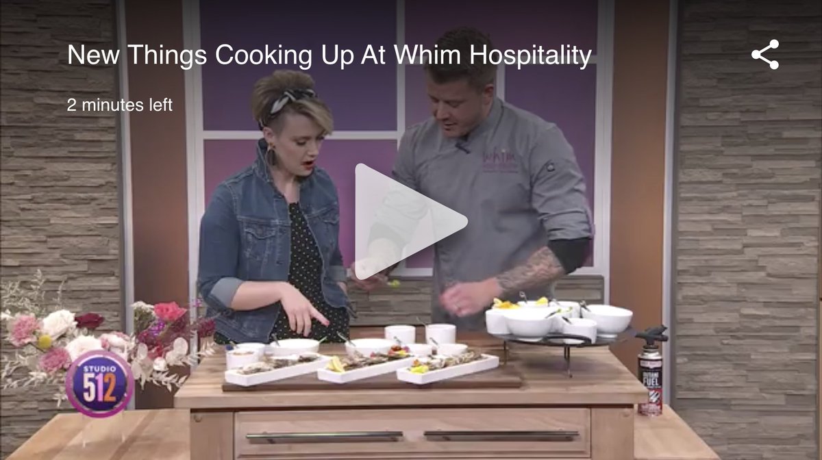 Whim Hospitality (@whimhospitality) on Twitter photo Still looking for the perfect meal that you and your significant other will LOVE? Chef is showcasing some date night delectables on Studio 512 just in time for Valentine's weekend!
kxan.com/studio-512/new… Still looking for the perfect meal that you and your significant other will LOVE? Chef is showcasing some date night delectables on Studio 512 just in time for Valentine's weekend!
kxan.com/studio-512/new…