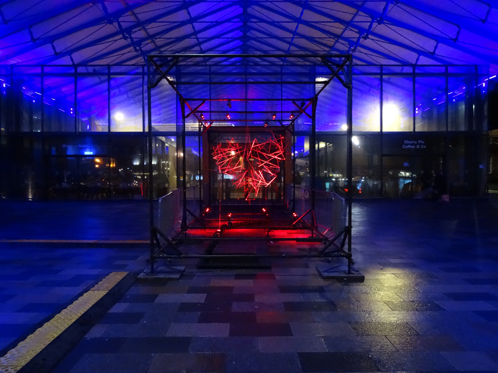 bernieblac's tweet image. A very fitting light installation at Preston’s covered market!