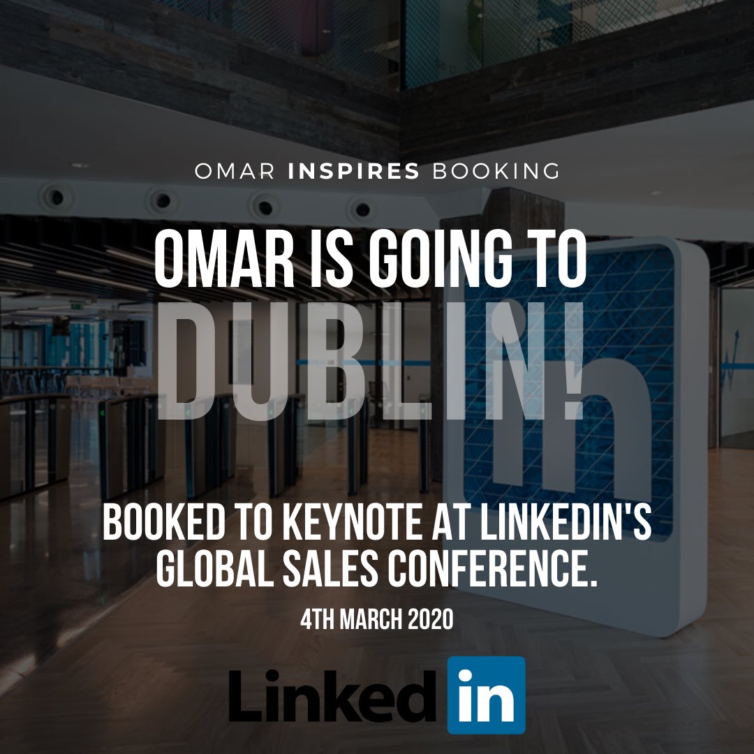 Excited to be Key Noting at <a href="/LinkedIn/">LinkedIn</a> Global Sales Conference in #Dublin next month! A lot of behind the scenes work has gone into perfecting my craft and the transformation is ongoing. It’s time to take my passion international! #keynote #speaker #bookings #business #conference