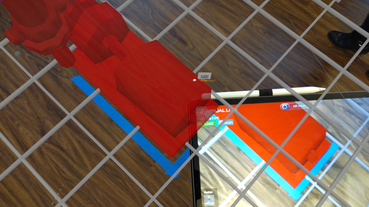Oddity! Tested the Holo in tandem with the iPad AR &amp; was happy to see they lined up well even with the most basic method of alignment. Screen capture though did not match what I saw. Video also was differed from what I saw visually! This Pump pad looked perfect to the eye.