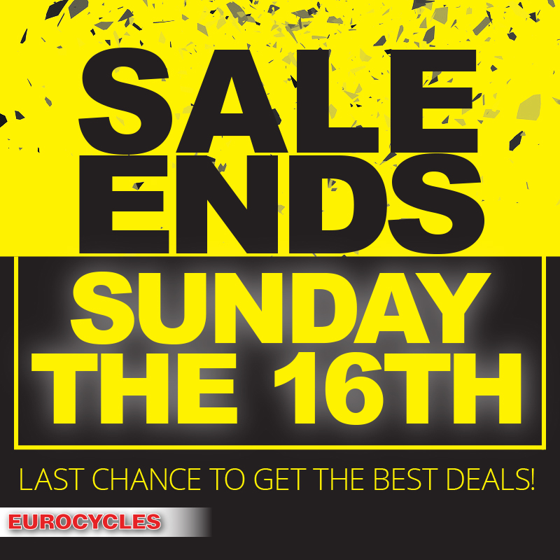 🚨Sale must end Sunday🚨Don't worry there is still some time to grab yourself a bargain instore &amp; online 👉eurocycles.com/sale/