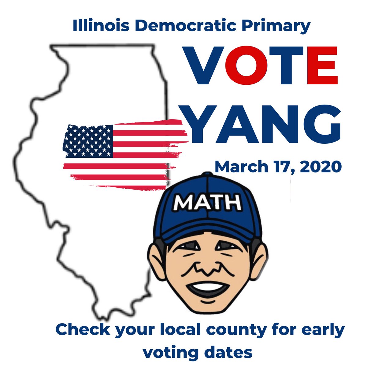 Ruthie_HB's tweet photo. .@AndrewYang is VERY much still on OUR Illinois ballot. Cast your vote Illinois for him and his delegate candidates (like me--IL 11!) so that we can contribute to systemic change to the @DNC &amp; in our party politics. #VoteYang #HumanityFirst #YangGang #IllinoisPrimary https://t.co/hTxaousmbX