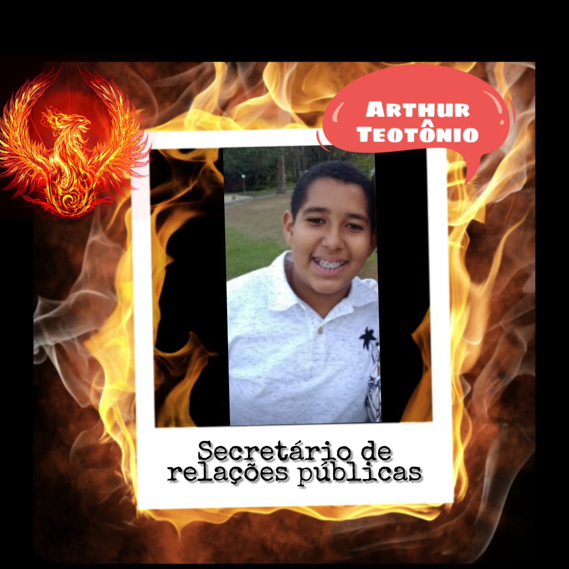 ChapaFenixCscm's tweet image. Arthur Teotônio: 7° Ano
