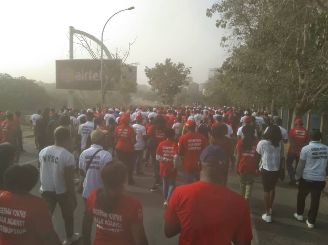 cleenfoundation's tweet image. CLEEN Foundation participated in the Nigerian Youths Walk Against Corruption. 

#CorruptionMustGo
#ByeByeToCorruption
#WalkAgainstCorruption