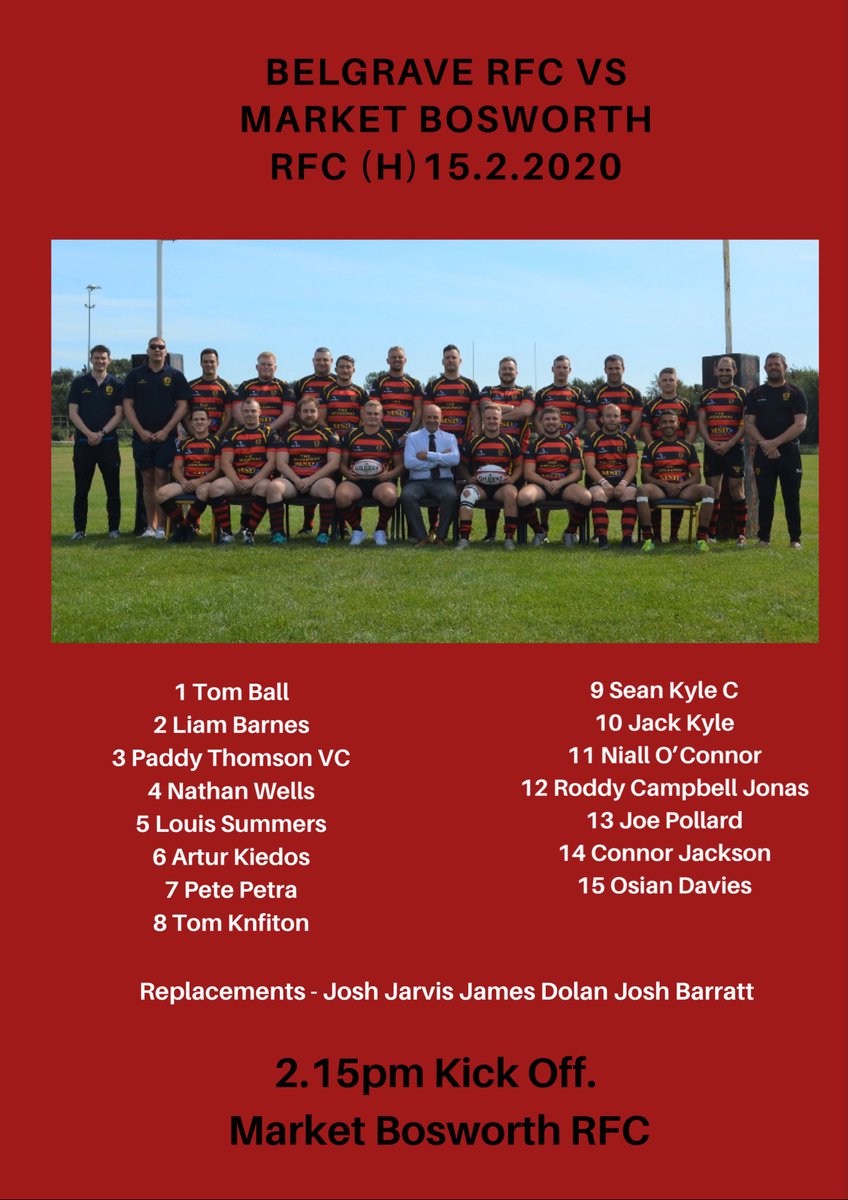 BelgraveRfc's tweet photo. Local derby, 4th vs 2nd we travel to @MBRFC for a big local derby clash 2.15 ko tomorrow @tomball01 @liambarnes2004 @WackoHotm @Tom8brfc @seankyle2892 @jacksonconnor15 @jack_kyle10 @vernonpollard @ODavies93 @joshjarvo9 https://t.co/xHDRnlGGZj