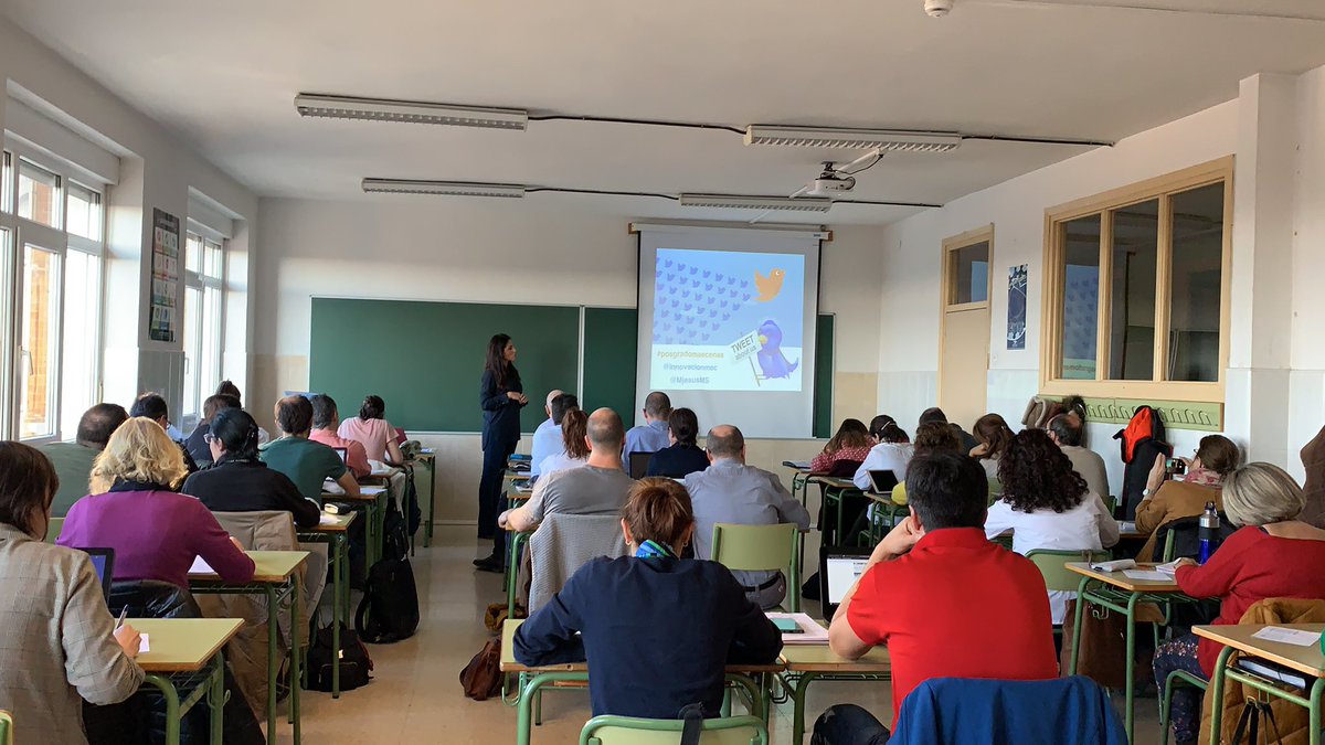 JNavalpotroB's tweet photo. Comenzando módulo de evaluación con @MjesusMS en @Claretsegovia ... promete el asunto! @MaecenasEyC @innovacionmec https://t.co/zS2FF2dLsg