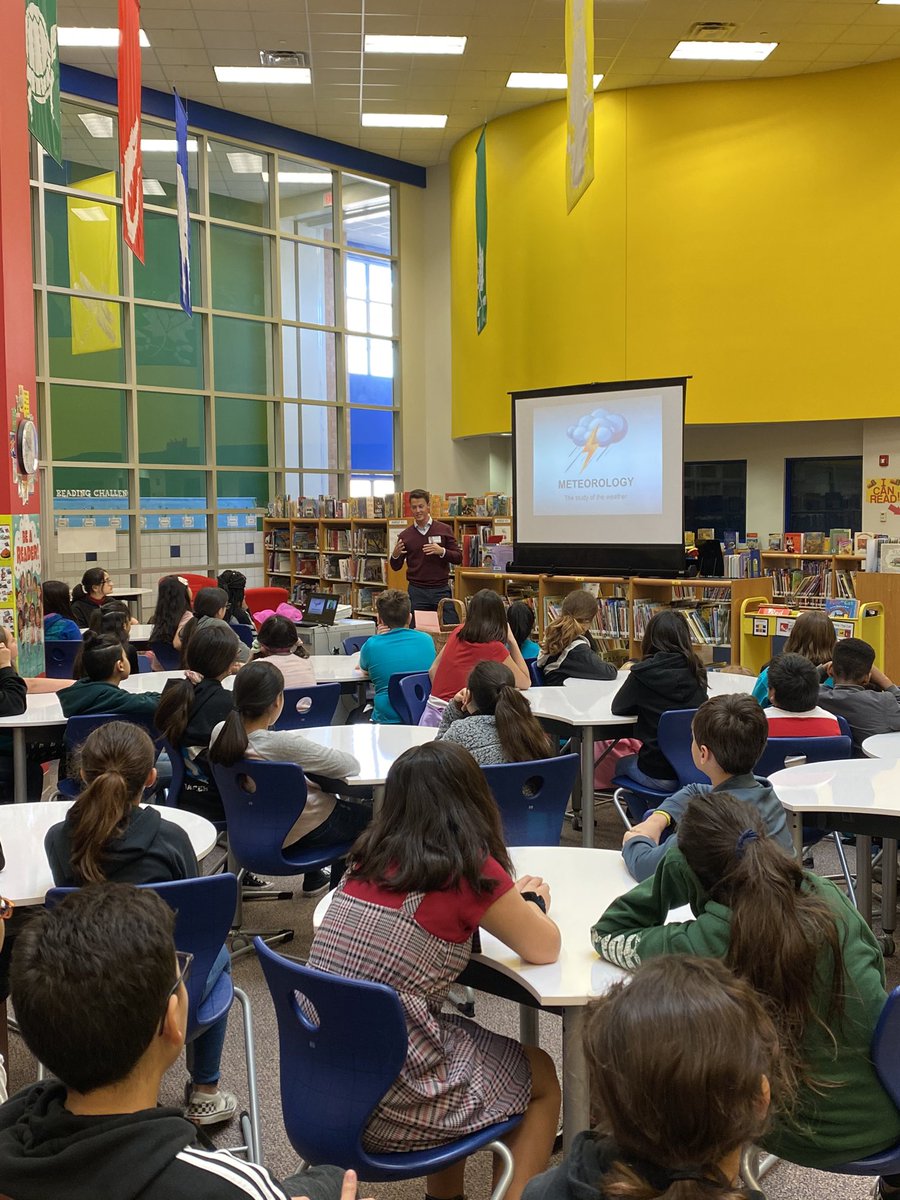 Thank you <a href="/KXAN_Weather/">KXAN Weather</a> for coming to visit <a href="/pflugerfalcons/">Pfluger Elementary</a> this morning!