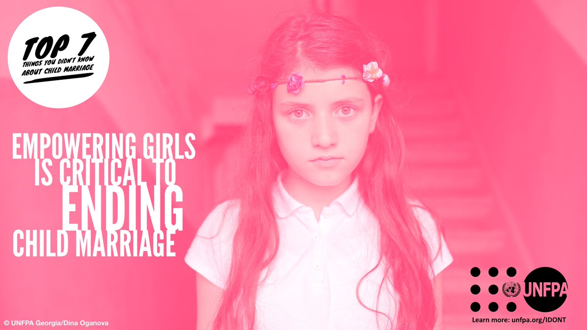 Child marriage is a tragedy and a human rights violation that locks girls and women in a cycle of poverty and violence.

<a href="/unfpa/">UNFPA</a> is helping girls around the world say #IDONT to child marriage.

unf.pa/IDONT