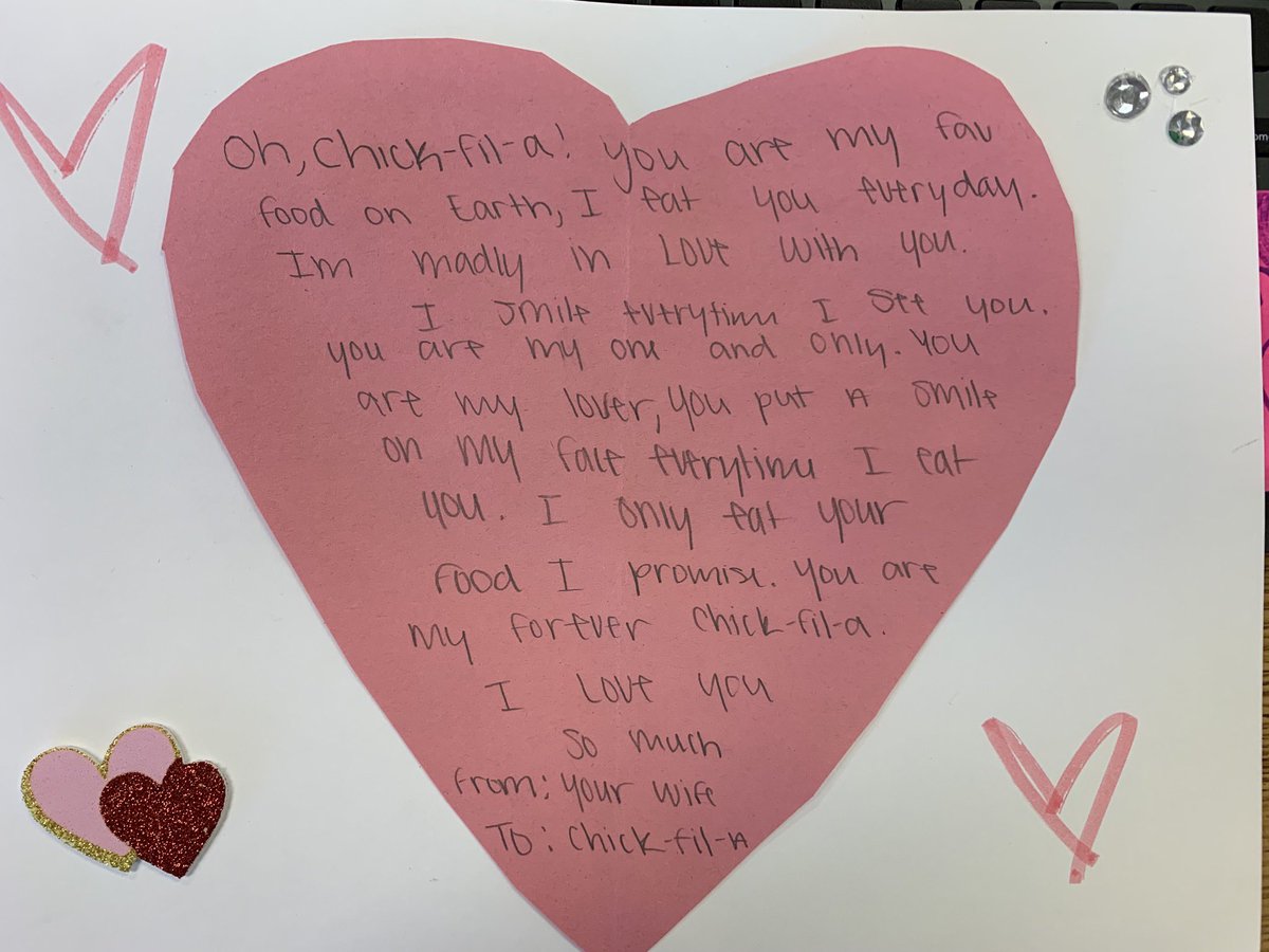 WhitneyStef's tweet photo. Valentines to our “true” love today! @FoxMiddleSchool https://t.co/dOS4PTKoQX