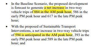 Track352's tweet photo. @LisiaSchool 1/2 It is difficult to believe this statement when the Beaucamps TIA p34 states the increases clearly (see image below).  Also the traffic light controlled junctions at L'Aumone, Footes Lane, Castel Church and Bailiffs Cross were not included in the study area. https://t.co/Pf7f6l8Qol