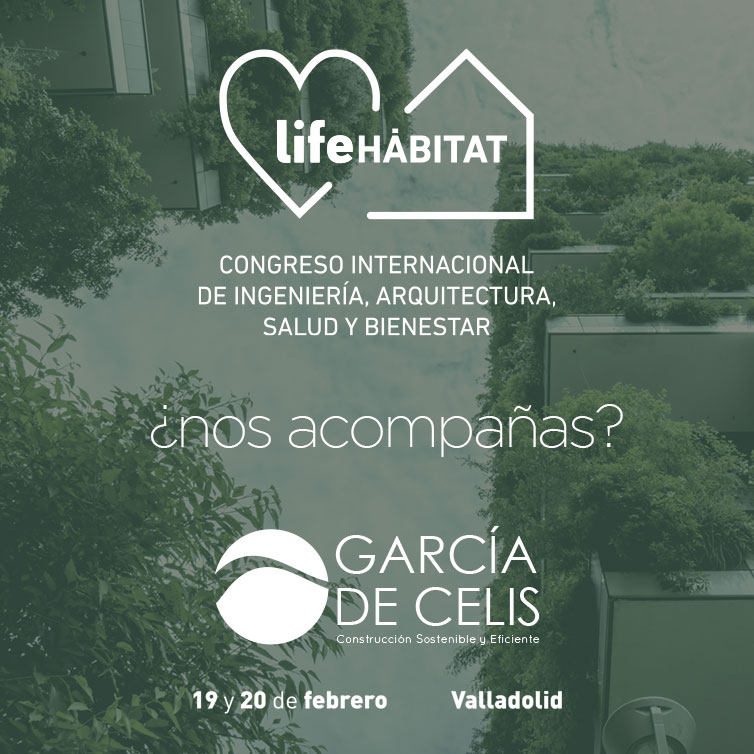 García de Celis (@garciadecelis) on Twitter photo Acércate a vernos al Congreso Life Habitat en Valladolid los días 19 y 20.
Te esperamos.
#Ingeniería
#Arquitectura
#Bienestar
#Salud
#LifeHabitat20 Acércate a vernos al Congreso Life Habitat en Valladolid los días 19 y 20.
Te esperamos.
#Ingeniería
#Arquitectura
#Bienestar
#Salud
#LifeHabitat20