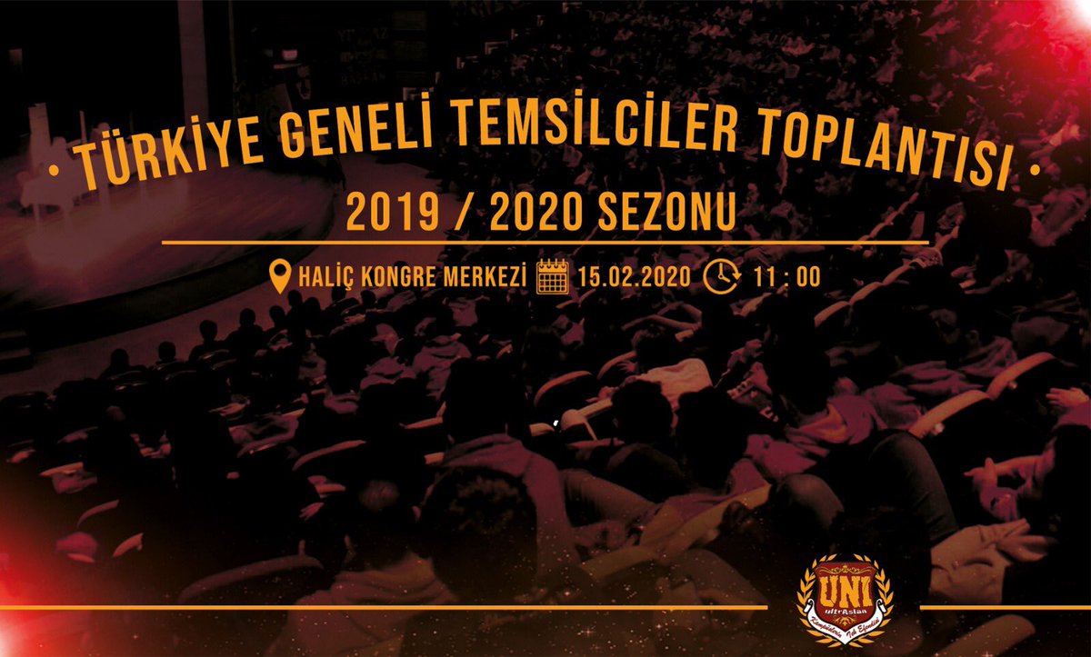 ultrAslan UNI 2019-2020 Türkiye Geneli Temsilciler Toplantısı yarın Haliç Kongre Merkezi’nde gerçekleştirilecektir. #ultrAslanUNI