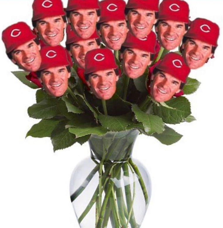 Roses are red, violets are blue, come to Booth #4314C this weekend @ NADA 2020 and you can meet Pete Rose, too! ⚾️♥️