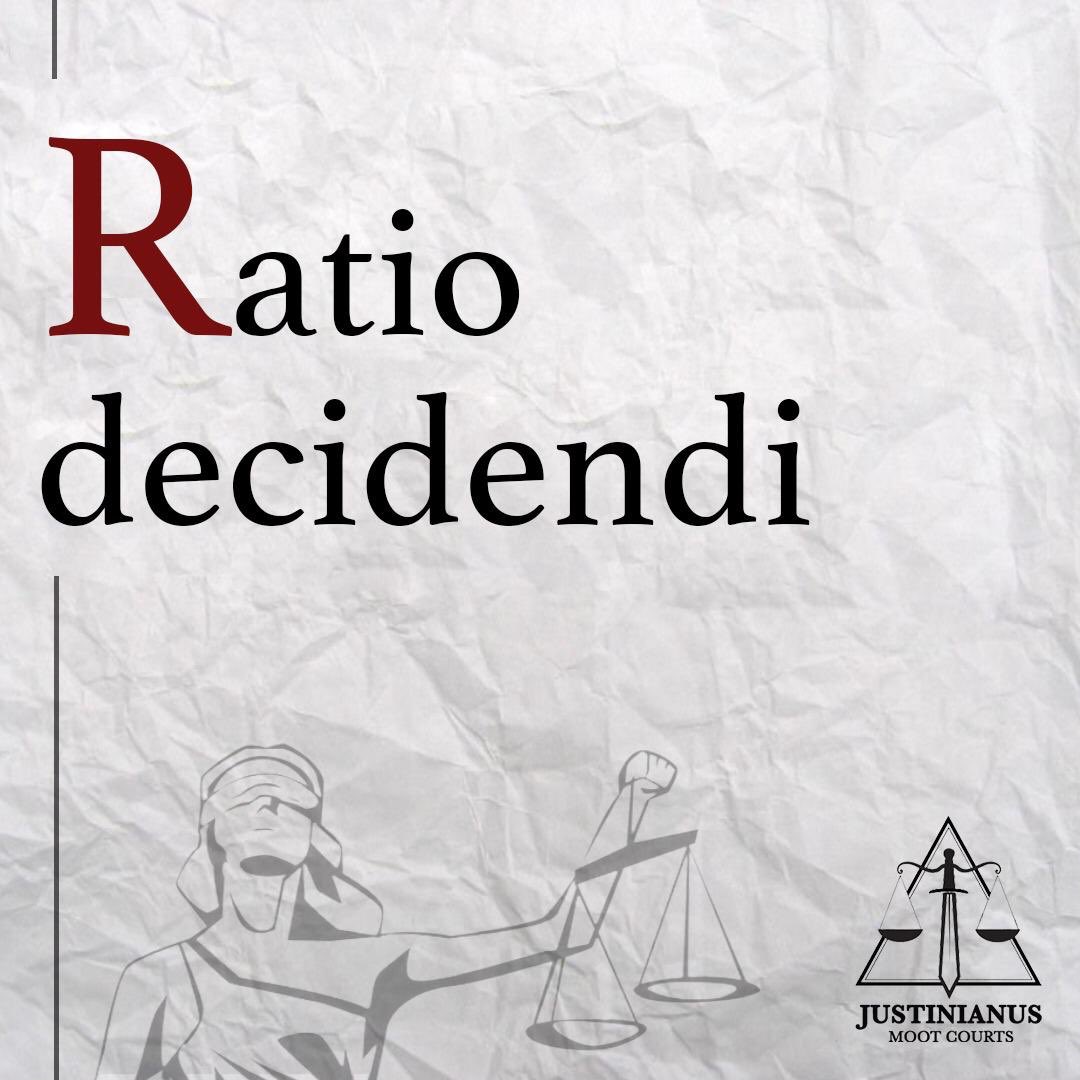 Dear Particitipants,
There it is the second term in our Legal Dictionary! Ratio Decidendi refers to the legal, moral, political and social principles on which a court’s decision rests. It is the rationale for reaching the decision of a case. #JMC20