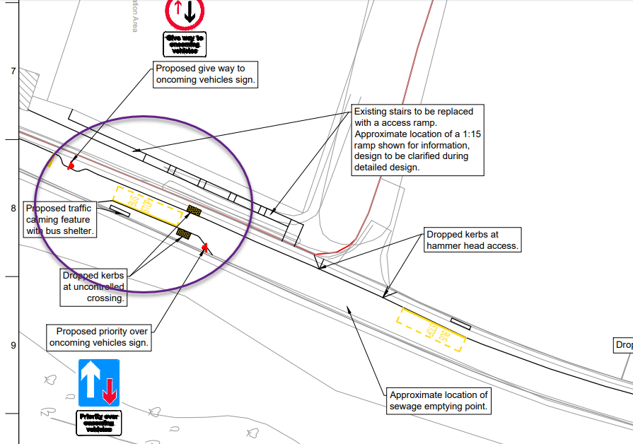 Track352's tweet photo. @LisiaSchool 2/2 Also Beaucamps Rd is to have a pinch point with prioritised northbound flow as the new southbound bus stop &amp; shelter constrict the road to flow in 1 lane. This will improve free circulation of traffic 600-800 extra movements? https://t.co/9qhiGYNBZ9