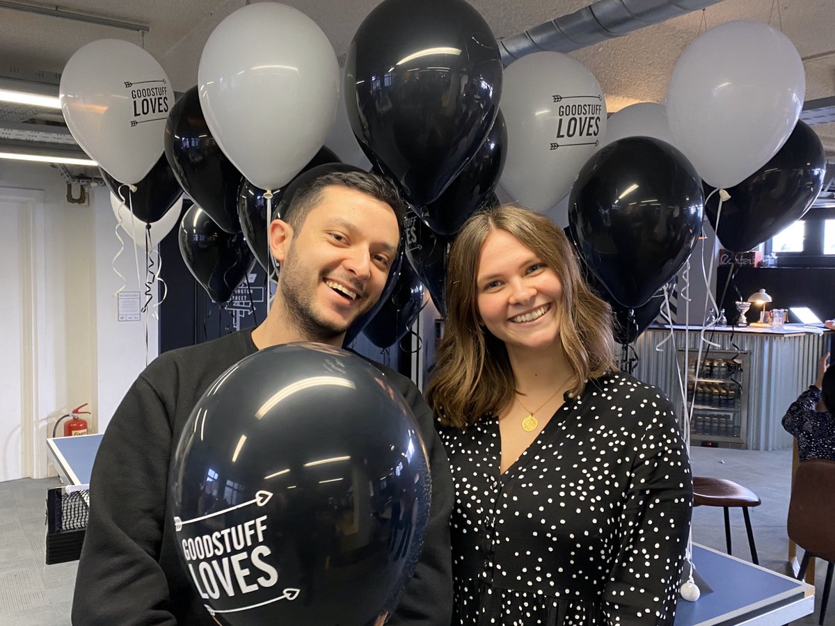 Goodstuffers's tweet photo. Or is it..? Maybe there’s room for just one more #GoodstuffLoves and that’s to proclaim our undying admiration for our brilliant marketing team. Thanks Beth &amp; Joe! Ahhhhh.... https://t.co/txVefQhvp5