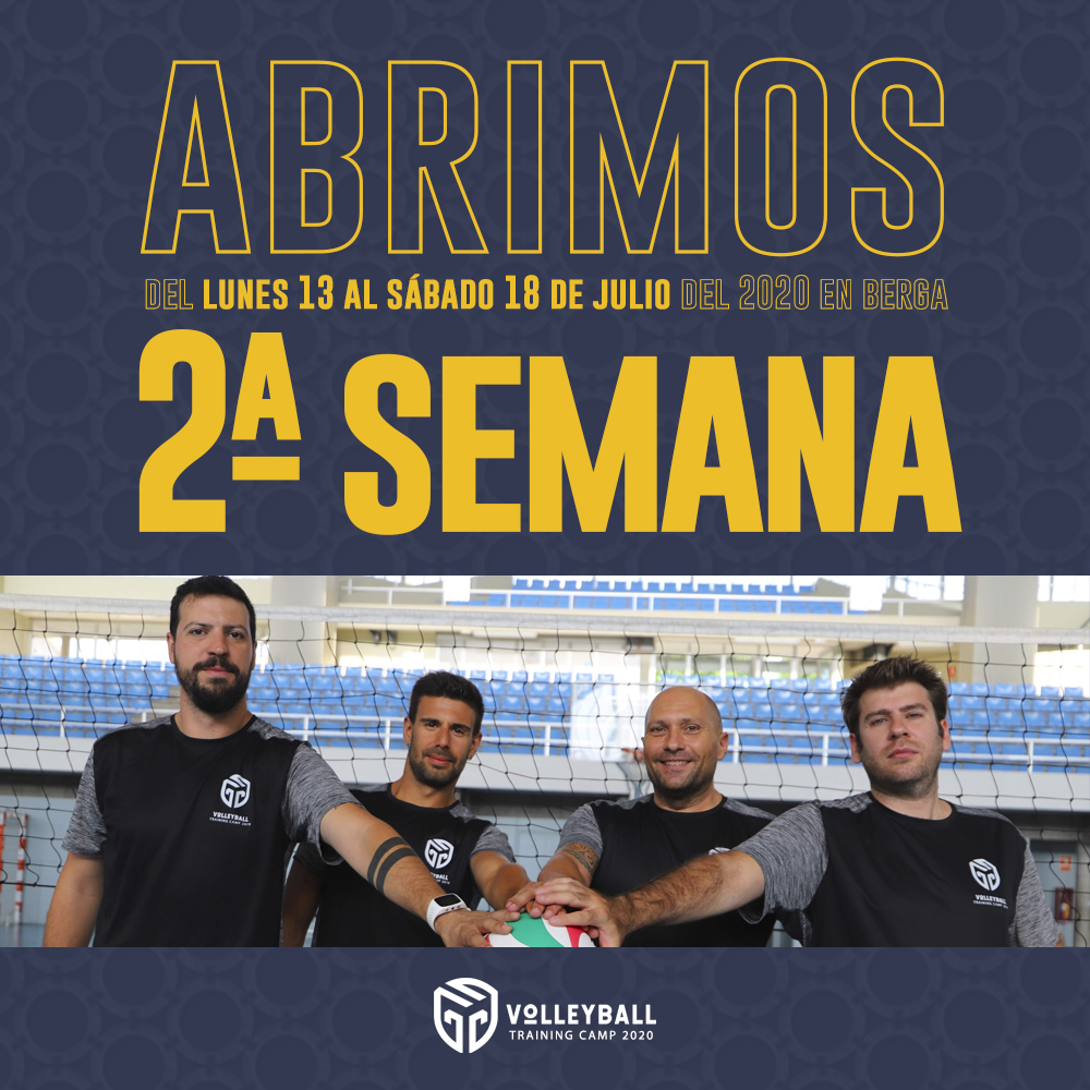 VolleyballTCamp's tweet image. ¡SORPRESA, ANUNCIAMOS LA SEGUNDA SEMANA DEL #VTC2020 🏐!

📆 Del 13 de junio al 18 de julio
📍 Berga, Barcelona

📝 ¡Abrimos inscripciones este lunes!