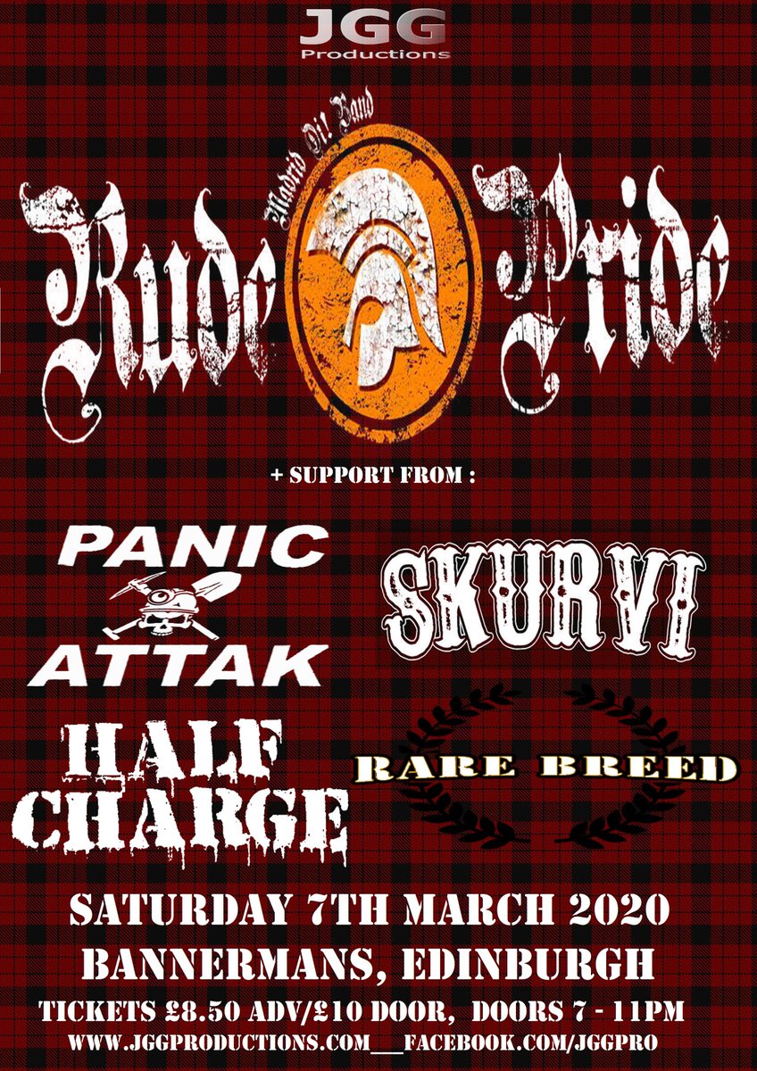 up next @RudePride  <a href="/BannermansBar/">Gigs</a>