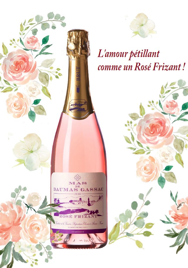 Love glowing like a Rosé Frizant ! 🌹 🥂

#MasdeDaumasGassac #Aniane

#Joyeuse #SaintValentin #Gourmandise #Amour

#Happy #ValentinesDay #Shine #Winelover