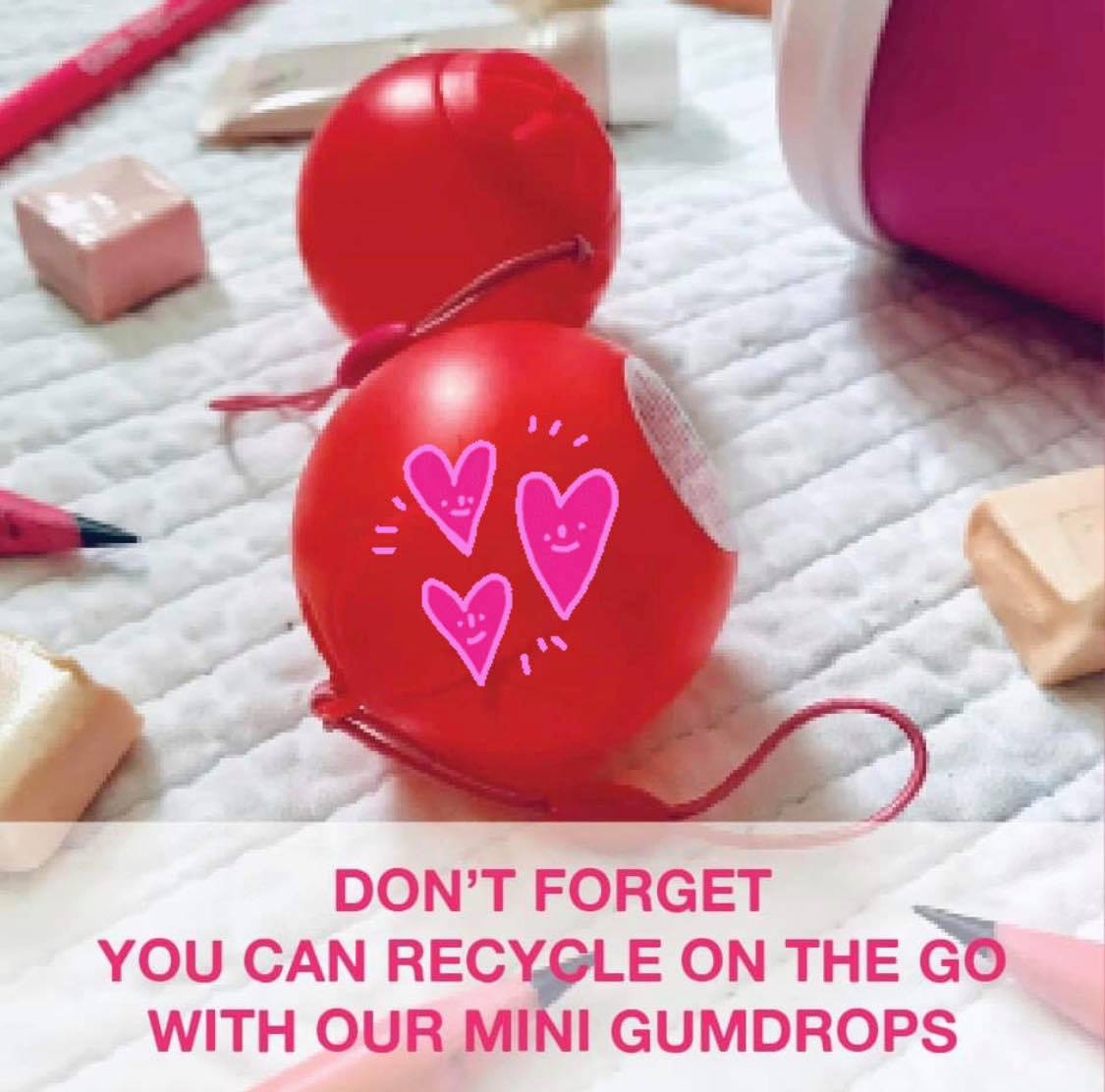 GUMDROPLTD's tweet photo. #spreadthelove this #valentinesday2020 and buy a Gumdrop on the go, there's 3 in the pack for you to decide who is deserving of your affection: https://t.co/BoqDJG4q4z 
We can then turn your chewed gum into something new as part of our #gumrevoluion https://t.co/QILKGWkcAF