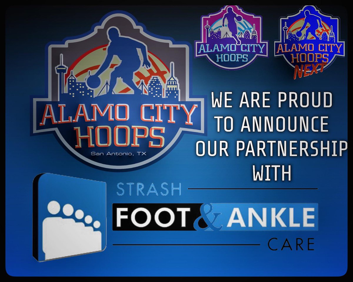 AlamoCityHoops1's tweet photo. 🚨Sponsor Announcement!🚨
Excited 2 welcome on board "Strash Foot &amp; Ankle Care" as our newest sponsor 🦶🏀. Be sure 2 visit: https://t.co/w5Dlg1x9vr for all of their services &amp; how they can help. Thx again to @DrStrash #AlamoCityHoops #CommunitySupport #SponsorsAlwaysHelp https://t.co/2cCqjwDLwV