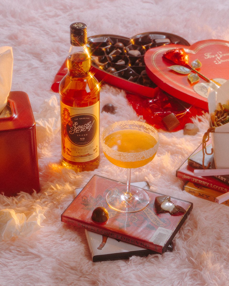 You won't be lonely this #ValentinesDay – you’ve got Sailor Jerry. So break out the sappy movies and mix up our sidecar: The Third Wheel. Don’t forget the tissues. Recipe here: bit.ly/2RKMC4Y