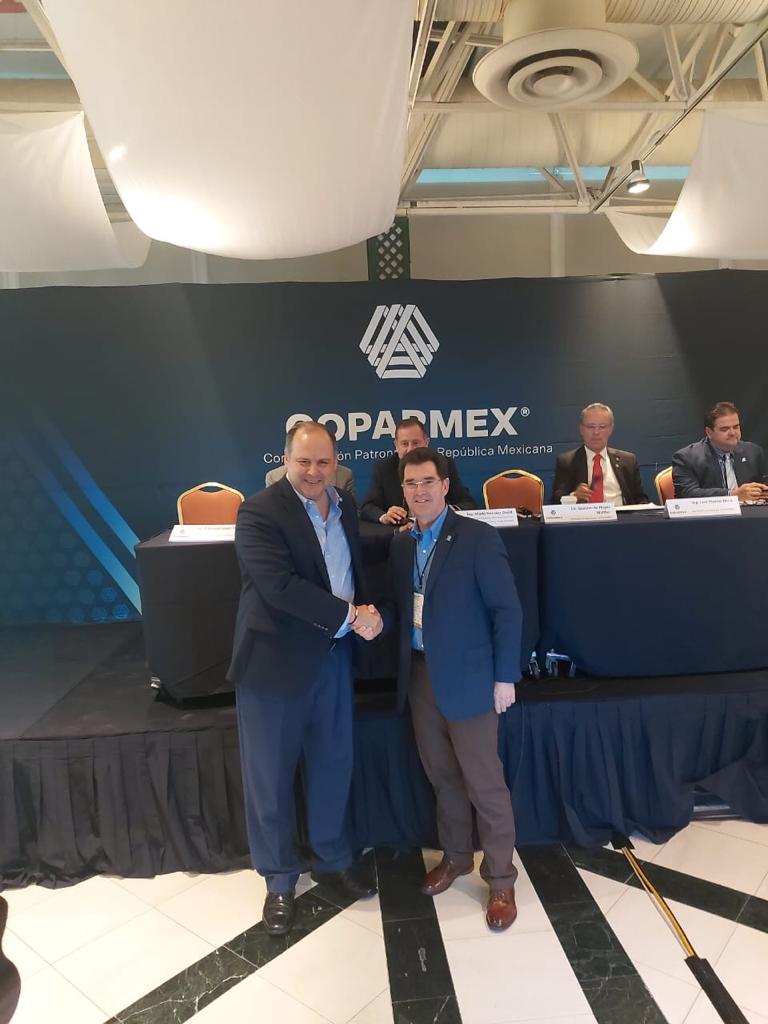 Nuestro presidente de Coparmex Nuevo Laredo A.A Hector de la Miyar Garza asistio a las juntas nacionales, acompañado del presidente nacional de Coparmex, Mtro. Gustavo de Hoyos Walther
#masymejoresempresasparamasymejoresempleos