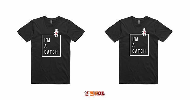 vdldodgeball's tweet photo. Happy Valentine's day VDL 🌹! Show us some love by posting your most loved moment in VDL with a cheesy caption to win a PAIR of ""I'm a Catch"" limited edition t-shirts (That's right, winner gets TWO t-shirts). 2 lucky winners will be selected by the … https://t.co/RNqnLnvRTP https://t.co/11LnrcRLA5
