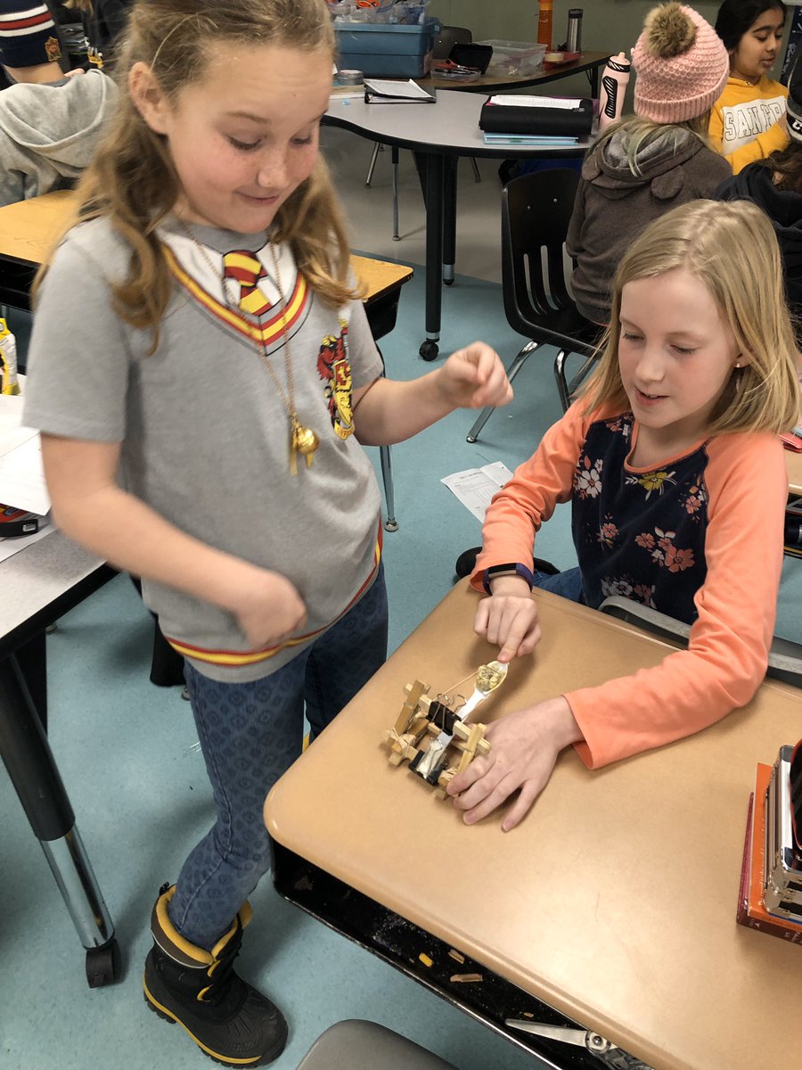 mshildebrandSMS's tweet photo. Building catapults and helicopters as part of our WISE workshop on simple machines @NMSHanover #Science #engineering #middleschool #HSDlearns #simplemachines https://t.co/sRHJNRTHEc