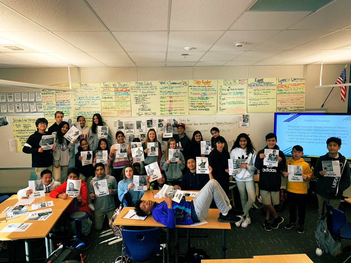kimberlyAhewitt's tweet image. Ss participated in a gallery walk of African American Hero’s. Ss spent time reading them and relating their quotes to our school’s core values. Then they choose 1 person who inspired and motivated them the most to share out with each other. This was so powerful! #WCSReflective￼
