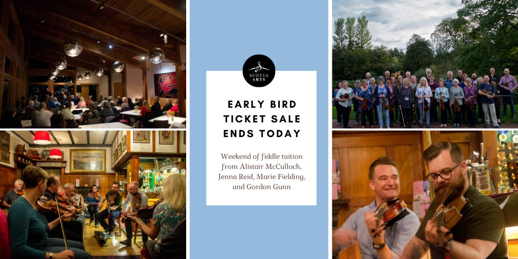 Early Bird Tickets ends today for #AyrshireFiddleWeekend. Here are some snaps from 2019 🎻
   
What better way to show your love on #ValentinesDay? Grab yours before midnight tonight!
    
Join us at Land o' Burns Fiddle Weekend 🎻
    
eventbrite.co.uk/e/land-o-burns… <a href="/jennareidmusic/">Jenna Reid</a>