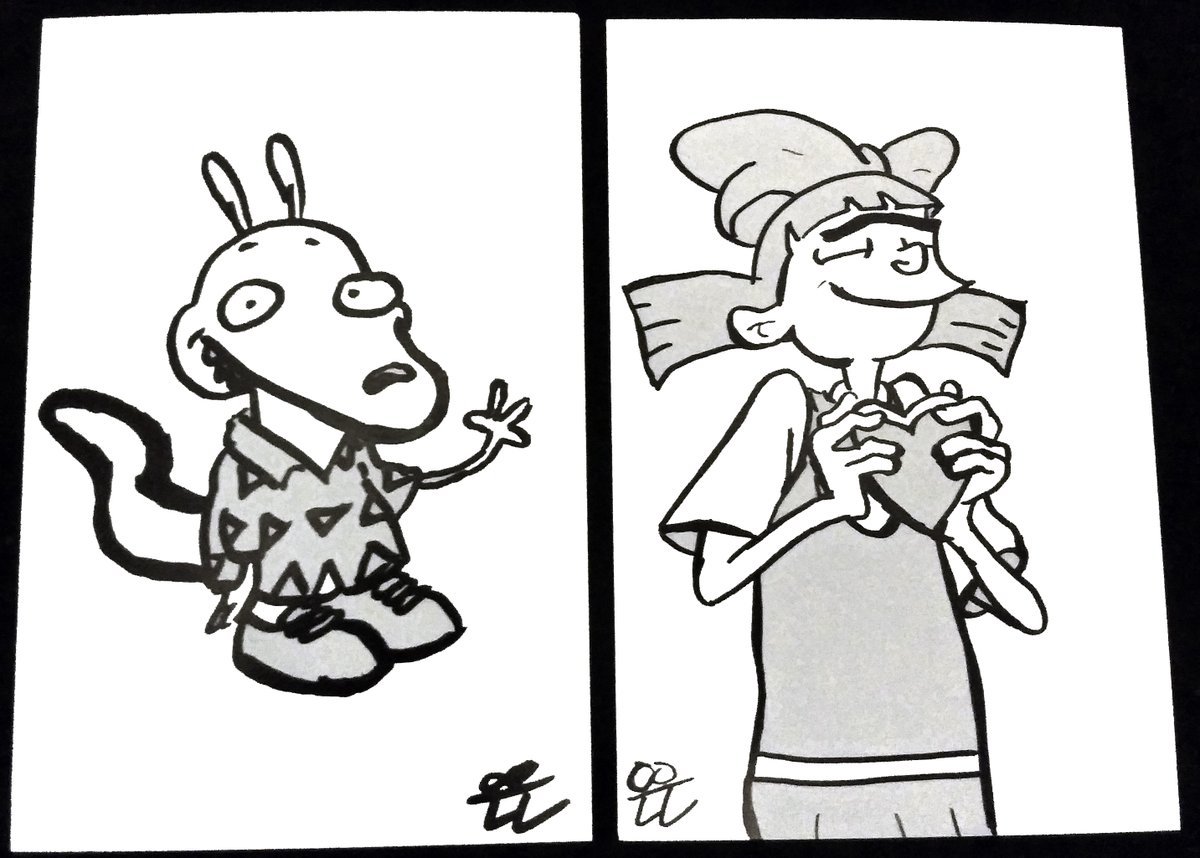 BarrenSloppy's tweet photo. Nicktoons Love
Whether you're happily single or obsessively in love, hope you have a good Valentine's Day β€ like my nicktoon friends, Rocko and Helga β
.
.
#sharpiescribbles #nicktoon #nicktoons #nickelodeon #nick #rock #rockosmodernlife #helga #heyarnold #fanart #fanartfriday https://t.co/6gItbHdrVb