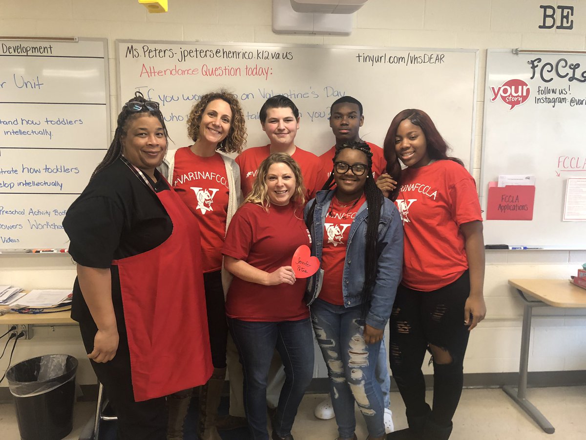 Love Challenge! These people are a few of the reasons I love Varina. Happy Valentines Day and Happy #fcclaweek ! #THISisVarina @amseelyeducator @VHS_BlueDevils @varina_fccla