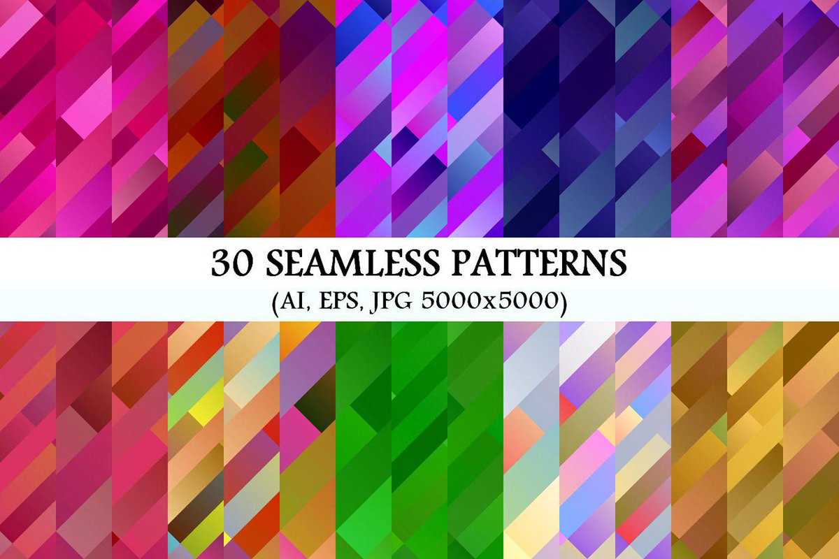 DavidZydd's tweet image. 30 Seamless Gradient Patterns #gradient #MulticolorDesigns #MulticoloredGraphics #geometry #ColorfulGraphic #colorful #behance #graphic #multicolored #vector #background #seamless #set #pattern #design #abstract #MulticolorGraphic behance.net/gallery/891751…