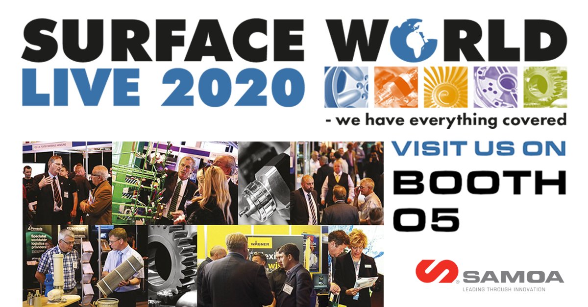 samoaindustrial's tweet photo. π’#SAMOAIndustrial on behalf of #SAMOAuk would like to announce that we will attend @SurfaceWorldMag on Booth O5 from March 18th & 19th π
Come over and meet our team, who will be presenting our wide range of #surfacetreatment equipment!!!
https://t.co/wYOLthNBDH
#SAMOAgroup https://t.co/cusjv0ZfCW