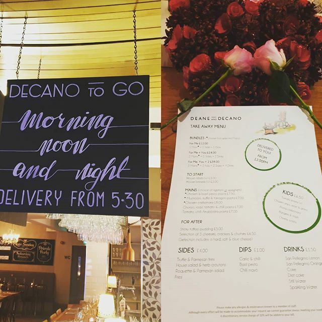 No booking? Dont despair! You can still order Decano to go and enjoy in the comfort of your own home! 
#deaneanddecano #tastetheisland #lisburnroad #keepitlocal #valentinesday #eatatdeanes ift.tt/37vgQxo