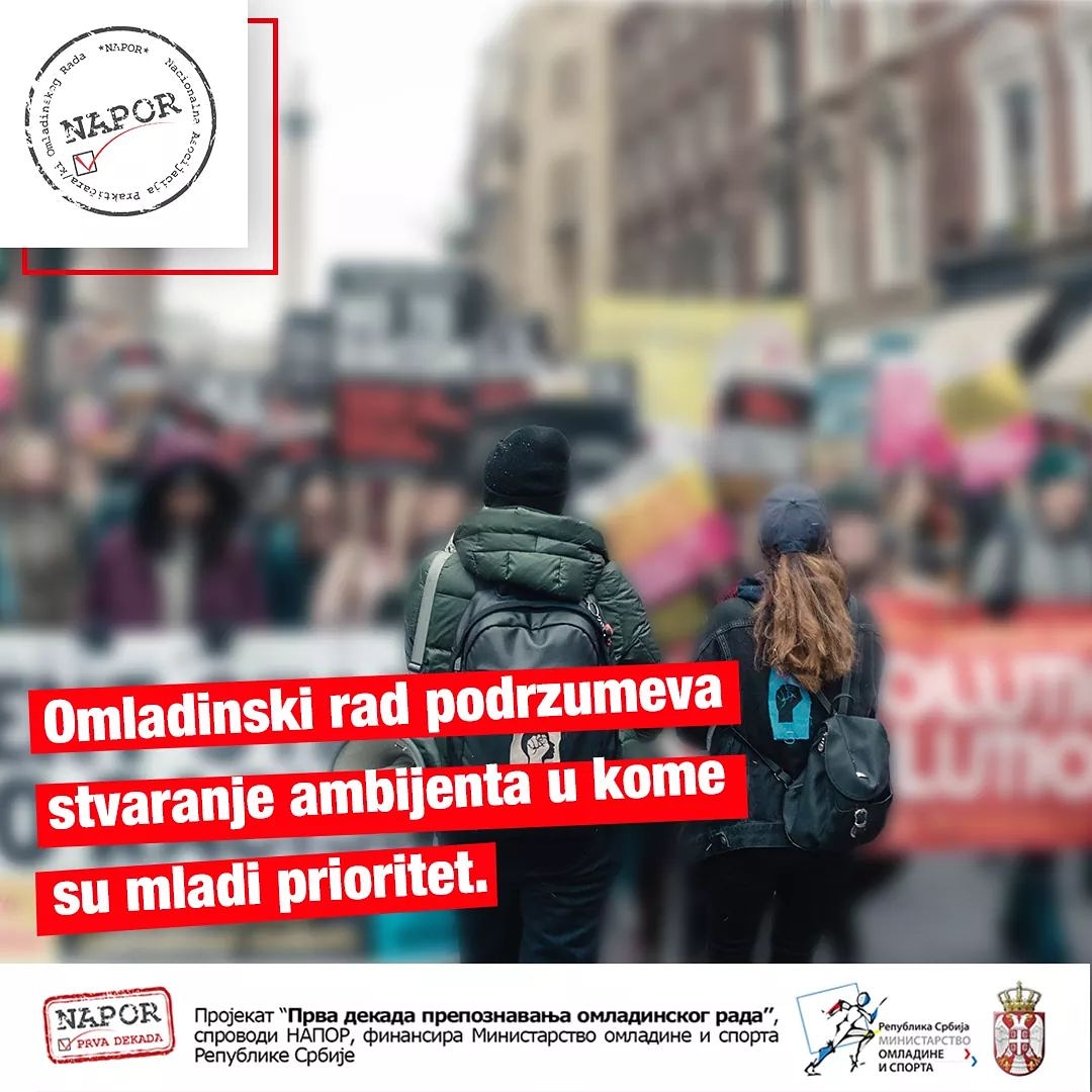 Društvo u kome mladi imaju mogućnost i podršku da iznesu svoje mišljenje i budu uključeni u proces donošenja odluka.
Društvo u kome su mladi prioritet. Tome težimo.

Okreni se oko sebe.. Koliko smo blizu, odnosno daleko, takvom društvu?