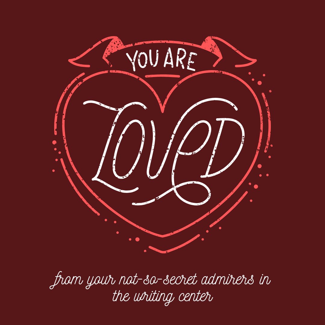 No matter who you are, no Mather who you’re with! 

#valentines #HappyValentines #valentinesday #cluwritingcenter #callutheran