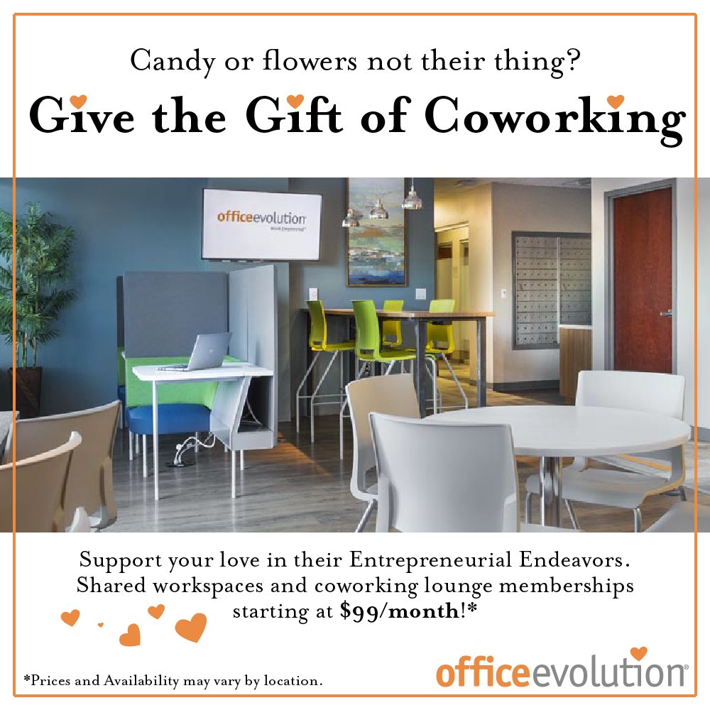 OE_Franchise's tweet photo. "If you love your workspace, you'll love your work a little more." - Cynthia Rowley

Give the gift of Coworking!
#ValentinesDay #OfficeEvolutionFranchise #coworking #sharedworkspace #supportyourlove #franchise https://t.co/SWQINqEcKV