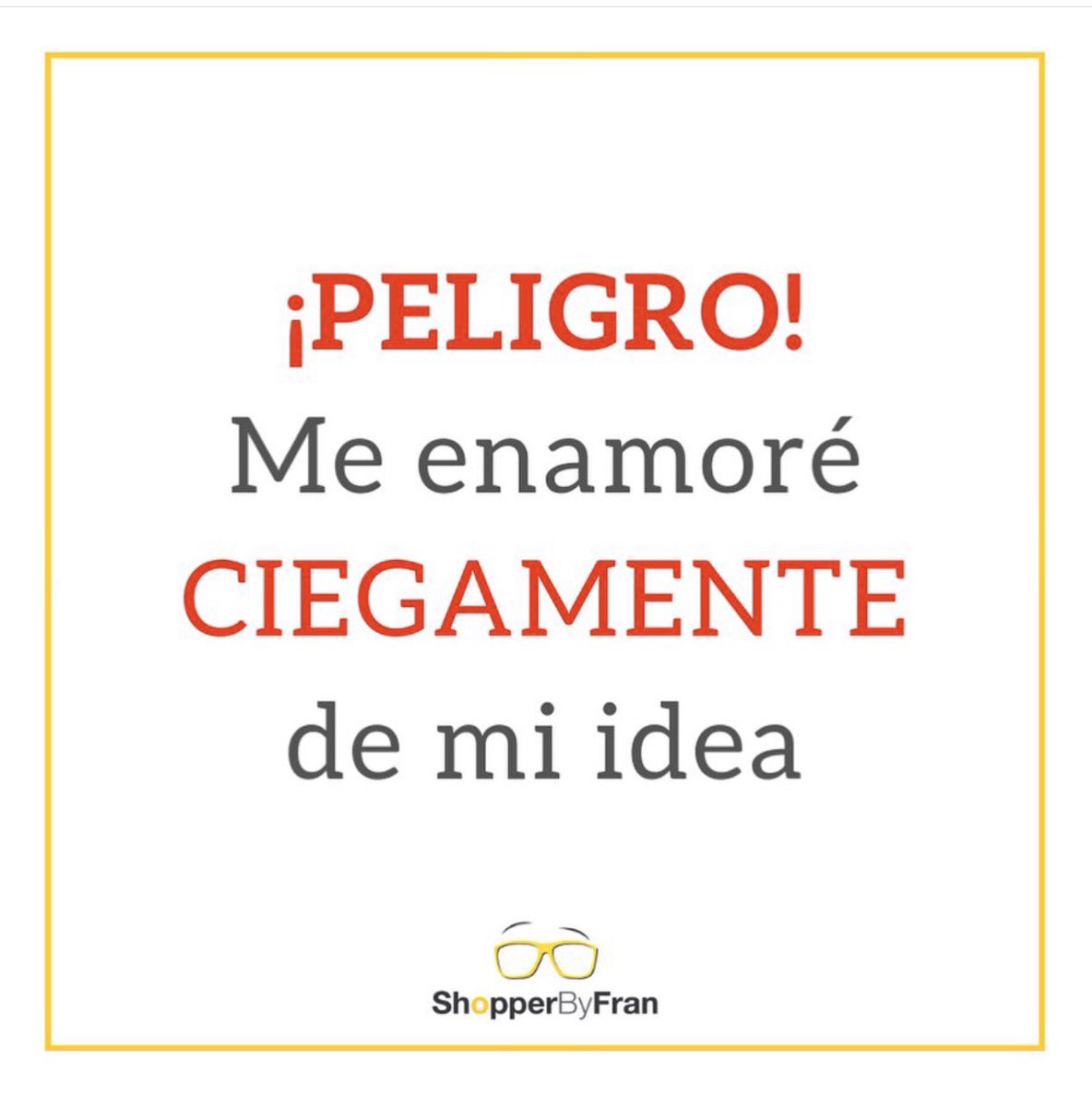 Enamórate de lo que haces y sentirás que todo es posible. Eso es cierto, pero ¿Qué pasa cuándo nos enamoramos ciegamente de nuestras ideas? Los leo. Mi opinión en este link bit.ly/2Hn3Fnw #marketing #ShopperMarketing #Amor #Idea
