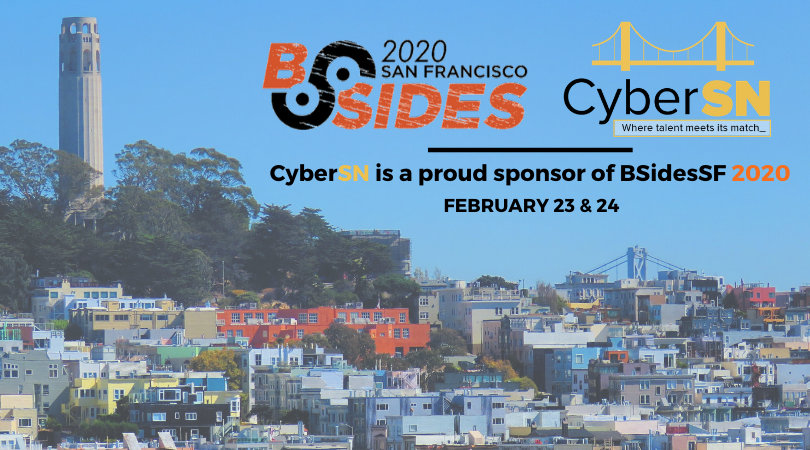 TravisM_CyberSN's tweet image. @cyber_sn is excited to be a contributing sponsor to @Bsidessf 2020! Stop by our booth on Sunday, Feb 23 or Monday, Feb 24 to meet with our team! 

#BSidesSF #BSides #CyberSN #CyberSNSF #KnowMore #cyberconferences #cybersecurity #bayareacyber #infosec #infosecjobs