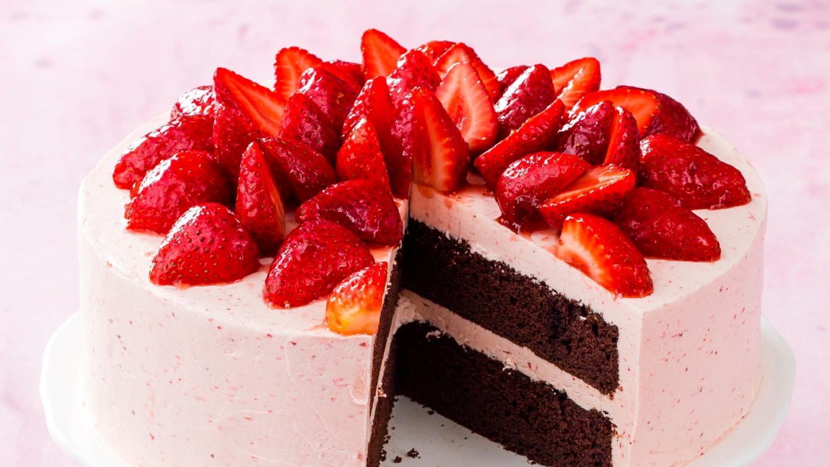 chocolate covered strawberry cake twisted