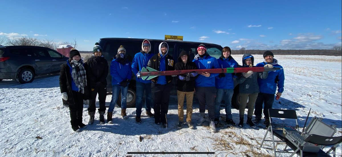 Successful full scale test launch today despite the freezing cold!!