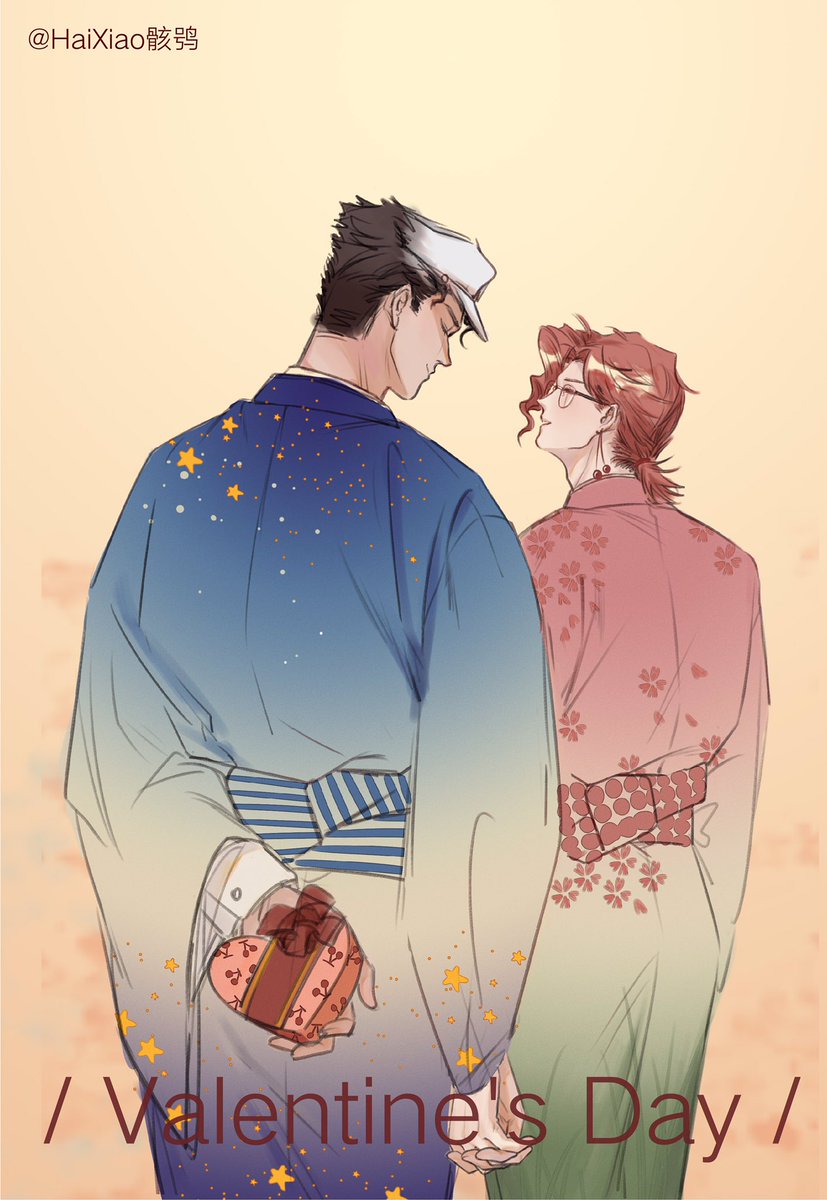 HaiXiao_'s tweet photo. Jotaro*Kakyoin/Valentine’s day #jojosbizarreadventure #JoJoBizarreAdventure #jotakak #kujojotaro #kakyoin #ジョジョ #空条承太郎 #花京院典明 https://t.co/rAum8BFgeI