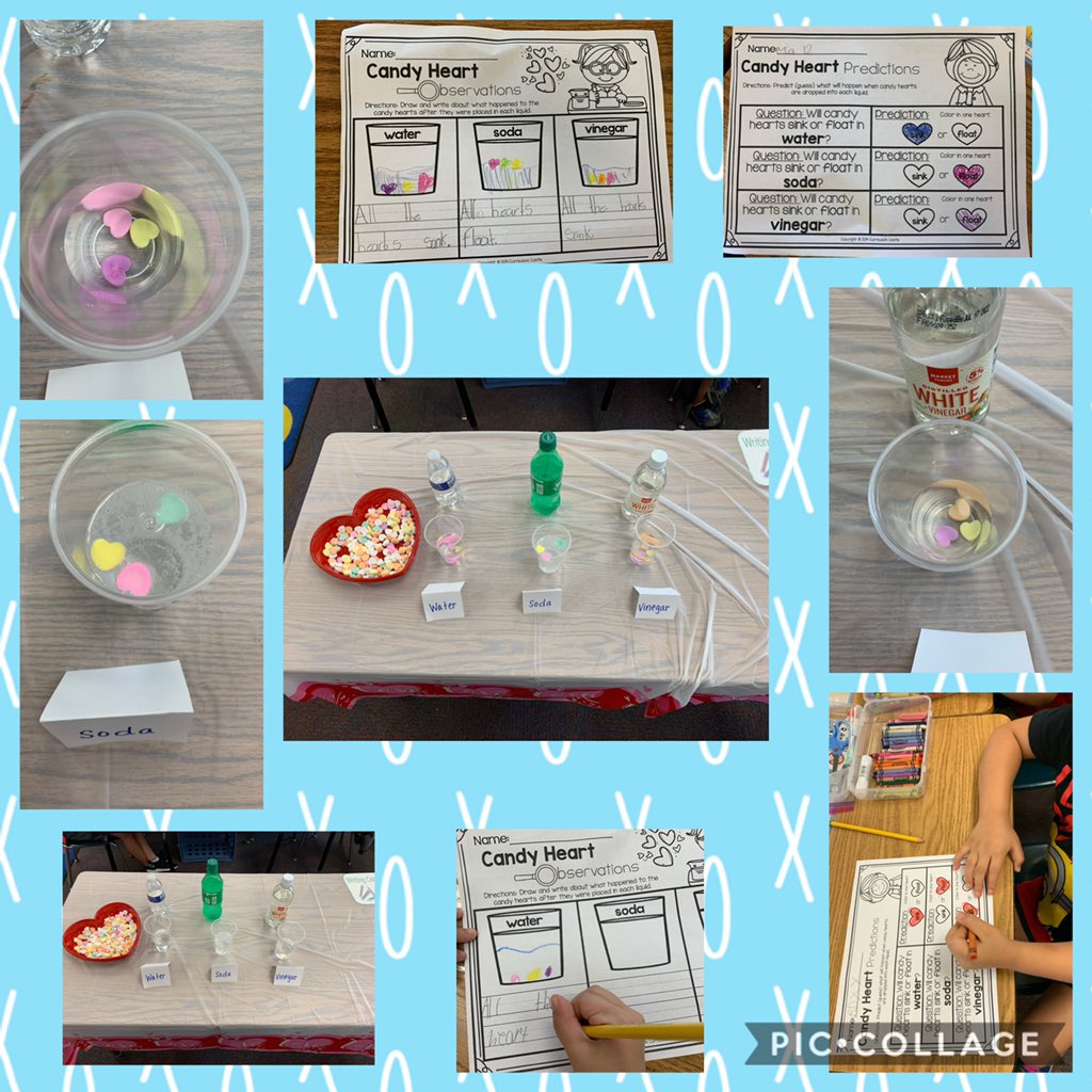 We had fun learning using our candy hearts for a science experiment and graphing. 💜💙💚💛🧡❤️#firstgradefun <a href="/VillasElem/">Villas Elementary</a>